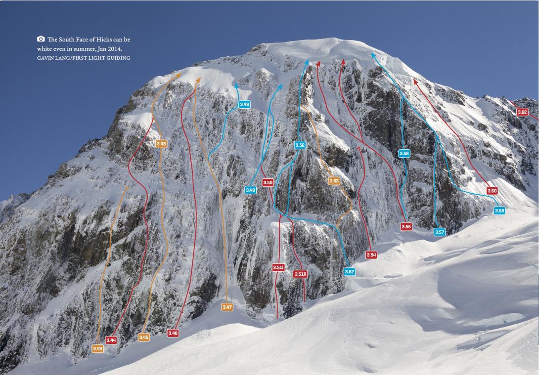 South Face of Hicks ClimbNZ